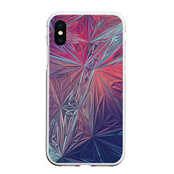 Чехол iPhone XS Max матовый Абстрактные Многоугольные Кристаллы