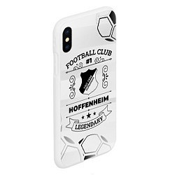 Чехол iPhone XS Max матовый Hoffenheim Football Club Number 1 Legendary, цвет: 3D-белый — фото 2