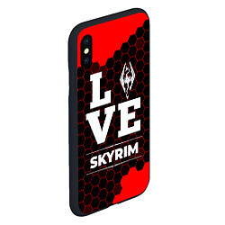 Чехол iPhone XS Max матовый Skyrim Love Классика, цвет: 3D-черный — фото 2