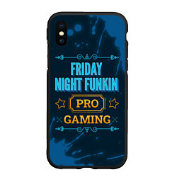 Чехол iPhone XS Max матовый Игра Friday Night Funkin: PRO Gaming, цвет: 3D-черный