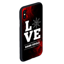 Чехол iPhone XS Max матовый Dark Souls Love Классика, цвет: 3D-черный — фото 2