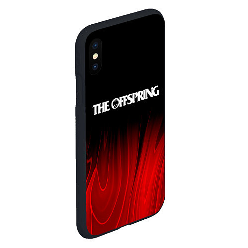 Чехол iPhone XS Max матовый The Offspring Red Plasma / 3D-Черный – фото 2