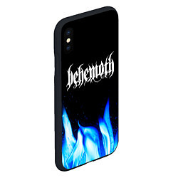 Чехол iPhone XS Max матовый Behemoth Blue Fire, цвет: 3D-черный — фото 2