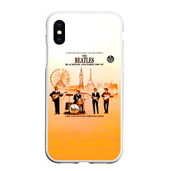 Чехол iPhone XS Max матовый The Beatles Blackpool And Paris 1964-65