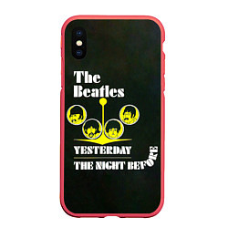 Чехол iPhone XS Max матовый The Beatles YESTERDAY THE NIGHT BEFORE