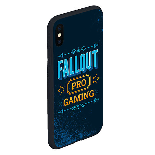 Чехол iPhone XS Max матовый Игра Fallout: PRO Gaming / 3D-Черный – фото 2