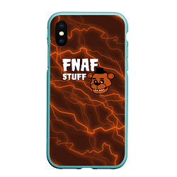 Чехол iPhone XS Max матовый Five Nights At Freddys - молнии