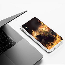 Чехол iPhone XS Max матовый Фулгрим Феникс, цвет: 3D-белый — фото 2