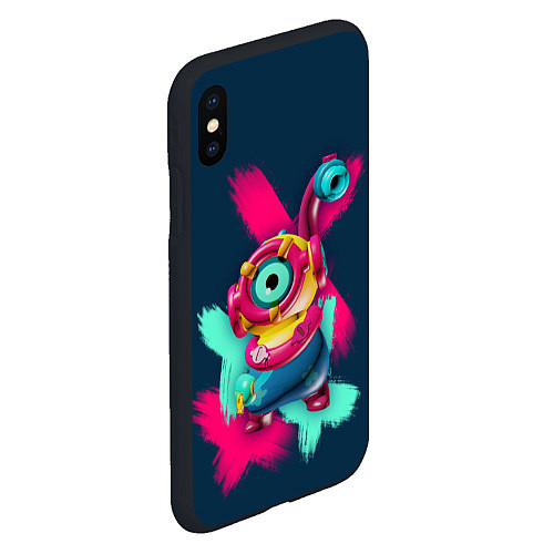 Чехол iPhone XS Max матовый Otis Brawl / 3D-Черный – фото 2