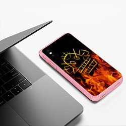 Чехол iPhone XS Max матовый ARCANE League Of Legends огонь, цвет: 3D-баблгам — фото 2