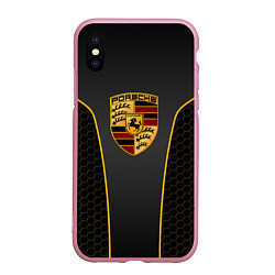 Чехол iPhone XS Max матовый PORSCHE - ГОНОЧНАЯ УНИФОРМА