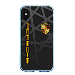 Чехол iPhone XS Max матовый PORSCHE : ГЕОМЕТРИЧЕСКИЕ ЛИНИИ