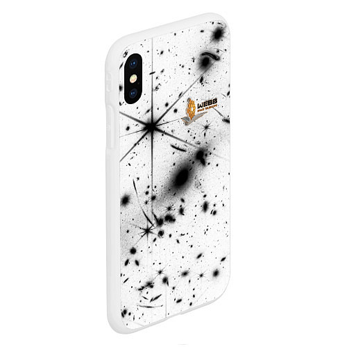 Чехол iPhone XS Max матовый James Webb - первое фото / 3D-Белый – фото 2