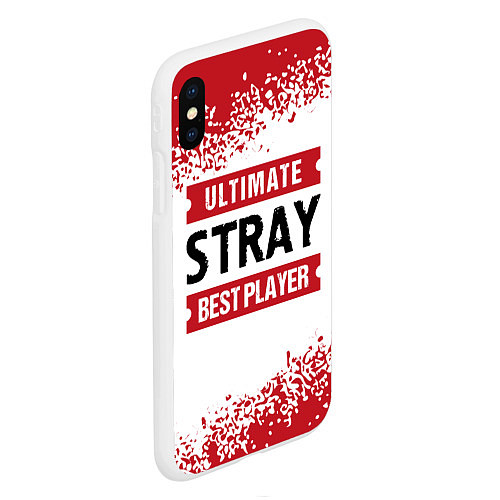 Чехол iPhone XS Max матовый Stray: best player ultimate / 3D-Белый – фото 2