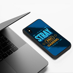 Чехол iPhone XS Max матовый Игра Stray: pro gaming, цвет: 3D-черный — фото 2