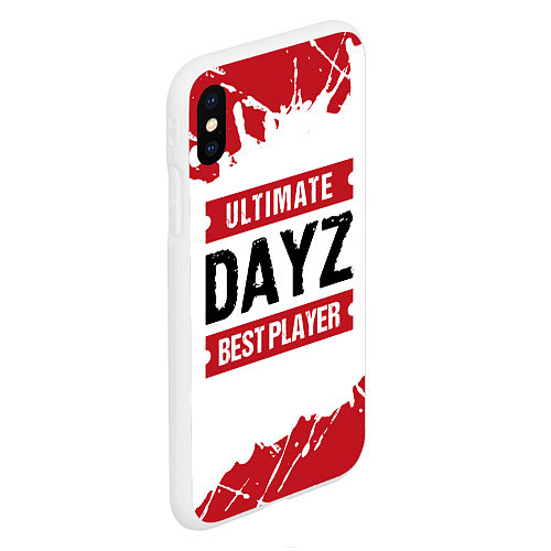 Чехол iPhone XS Max матовый DayZ: best player ultimate / 3D-Белый – фото 2