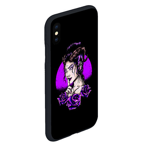 Чехол iPhone XS Max матовый Готическая Ведьма / 3D-Черный – фото 2