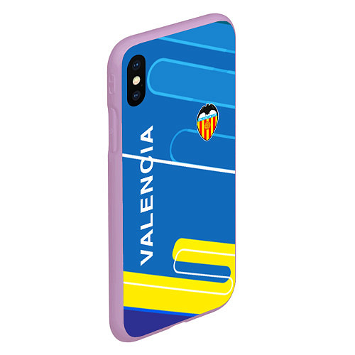 Чехол iPhone XS Max матовый Valencia Абстракция / 3D-Сиреневый – фото 2