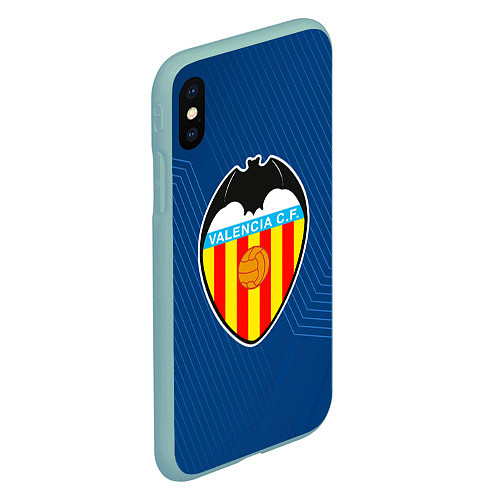 Чехол iPhone XS Max матовый Valencia Sport / 3D-Мятный – фото 2