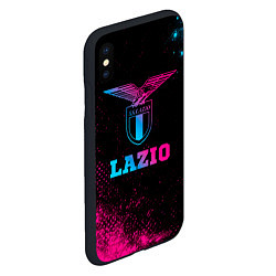 Чехол iPhone XS Max матовый Lazio - neon gradient, цвет: 3D-черный — фото 2