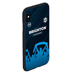 Чехол iPhone XS Max матовый Brighton legendary форма фанатов, цвет: 3D-черный — фото 2