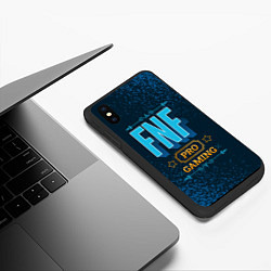 Чехол iPhone XS Max матовый Игра FNF: pro gaming, цвет: 3D-черный — фото 2