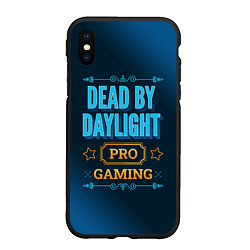 Чехол iPhone XS Max матовый Игра Dead by Daylight: pro gaming, цвет: 3D-черный