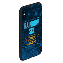 Чехол iPhone XS Max матовый Игра Rainbow Six: pro gaming, цвет: 3D-черный — фото 2