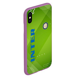 Чехол iPhone XS Max матовый Inter Поле, цвет: 3D-фиолетовый — фото 2