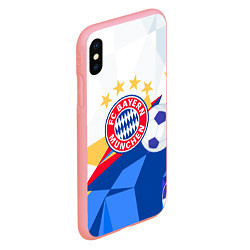 Чехол iPhone XS Max матовый Bayern munchen Абстракция геометрии, цвет: 3D-баблгам — фото 2