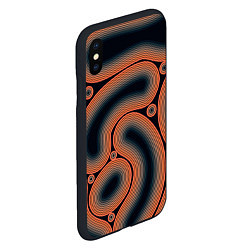 Чехол iPhone XS Max матовый Амебы Ржавчин, цвет: 3D-черный — фото 2