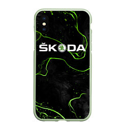 Чехол iPhone XS Max матовый Шкодавод