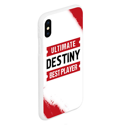 Чехол iPhone XS Max матовый Destiny: Best Player Ultimate / 3D-Белый – фото 2