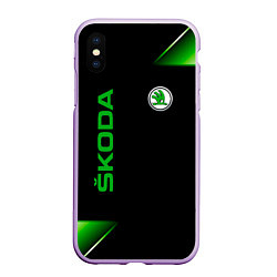 Чехол iPhone XS Max матовый Skoda Sport Абстракция