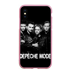 Чехол iPhone XS Max матовый Depeche Mode - black & white portrait