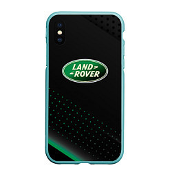 Чехол iPhone XS Max матовый Land rover Зелёная абстракция