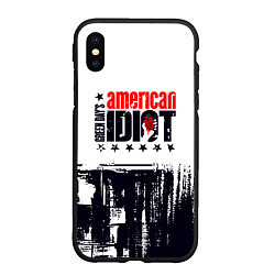 Чехол iPhone XS Max матовый Green day american idiot - rock