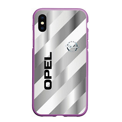 Чехол iPhone XS Max матовый Опель - спорт, цвет: 3D-фиолетовый
