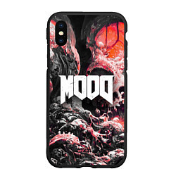 Чехол iPhone XS Max матовый Mood in doom style 2, цвет: 3D-черный