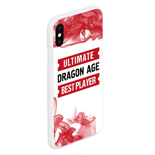 Чехол iPhone XS Max матовый Dragon Age: Best Player Ultimate / 3D-Белый – фото 2