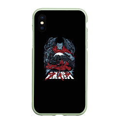 Чехол iPhone XS Max матовый Акира - Akira, цвет: 3D-салатовый