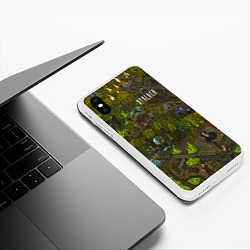 Чехол iPhone XS Max матовый STALKER Болото, цвет: 3D-белый — фото 2