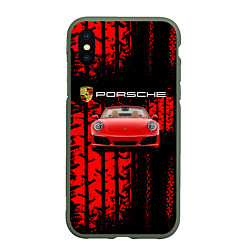 Чехол iPhone XS Max матовый Porsche - авто