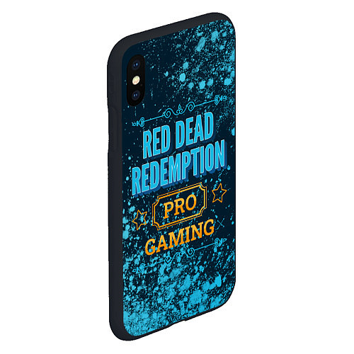 Чехол iPhone XS Max матовый Игра Red Dead Redemption: pro gaming / 3D-Черный – фото 2