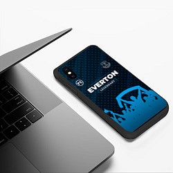 Чехол iPhone XS Max матовый Everton legendary форма фанатов, цвет: 3D-черный — фото 2