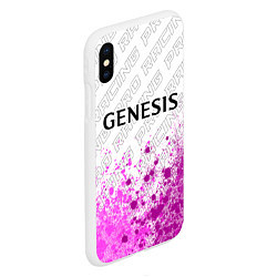 Чехол iPhone XS Max матовый Genesis pro racing: символ сверху, цвет: 3D-белый — фото 2