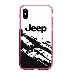 Чехол iPhone XS Max матовый Jeep - textura