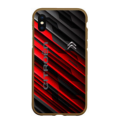 Чехол iPhone XS Max матовый Citroёn - sport