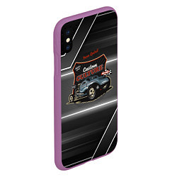 Чехол iPhone XS Max матовый Custom culture speed, цвет: 3D-фиолетовый — фото 2