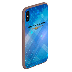 Чехол iPhone XS Max матовый Chrysler - абстракция, цвет: 3D-коричневый — фото 2